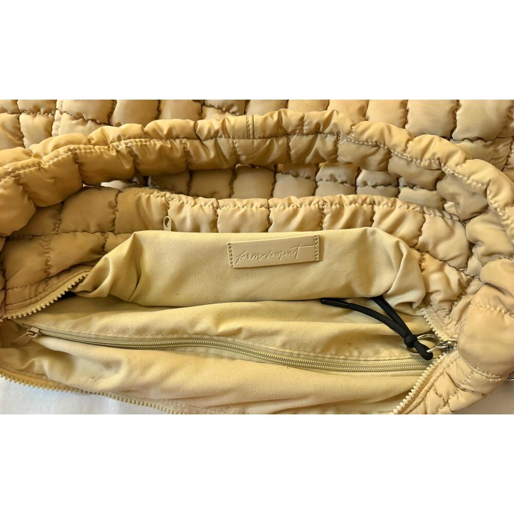 Free People FP Movement Quilted Carryall Bag in Off-white - Picture 6 of 9